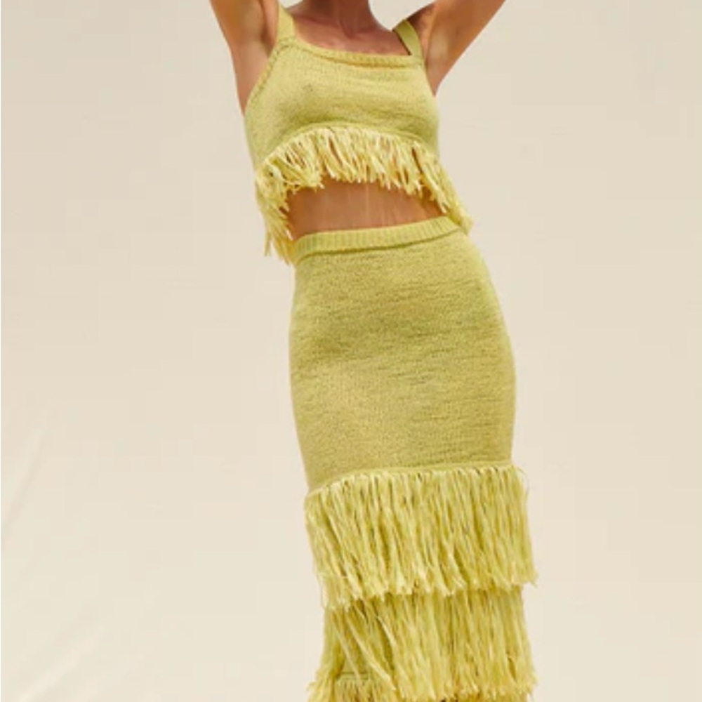 Saylor Shanda Set in Chartreuse XS